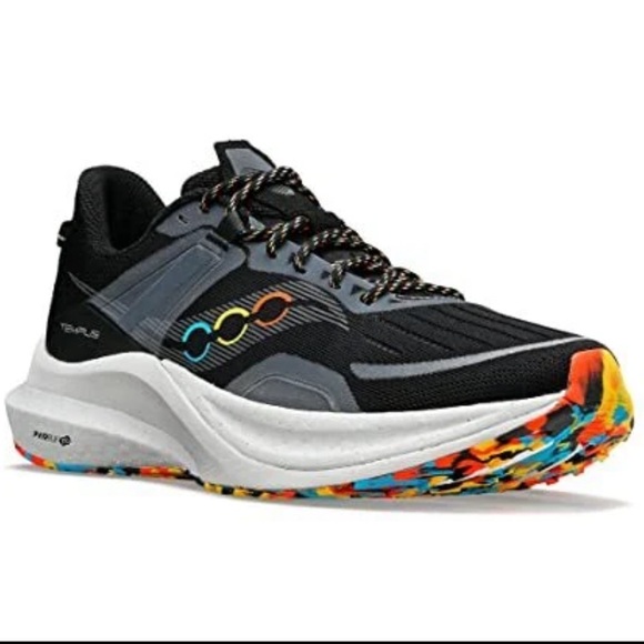 Saucony Tempus Men's Running Shoes Size 12.5‎Black Multicolor Sole